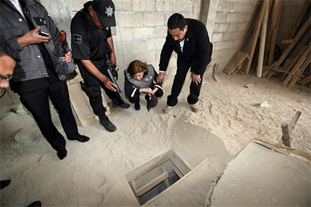 entrada del túnel por donde escapó El Chapo Desarticulado el grupo que coordinó la fuga de El Chapo